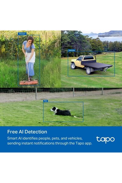 tapo C501GW 4G Camera with 360° Rotation, 1080P Full HD, Color Night Vision, Sound and Light Alarm