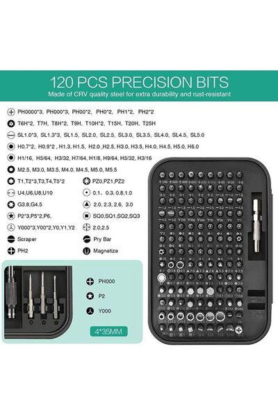 COOYA 130 in 1 Small Precision Screwdriver Set Repair Tool Set Mobile Phone Laptop Tool Set