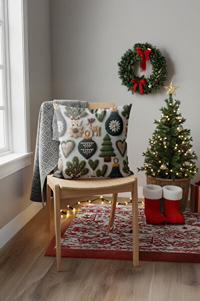 Evdek Christmas Throw Pillow Cover Ds44