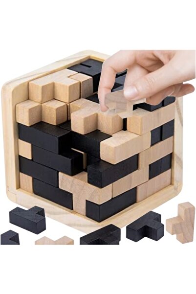 zola 3D wooden cube puzzle, Zola, brain stimulating, educational, 7 x 7 x 7 cm