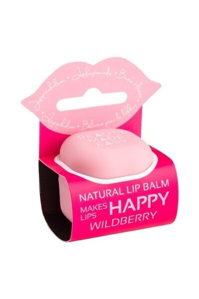 BEAUTY MADE EASY balsam de buze cu fructe de pădure, 6,8 g, roz