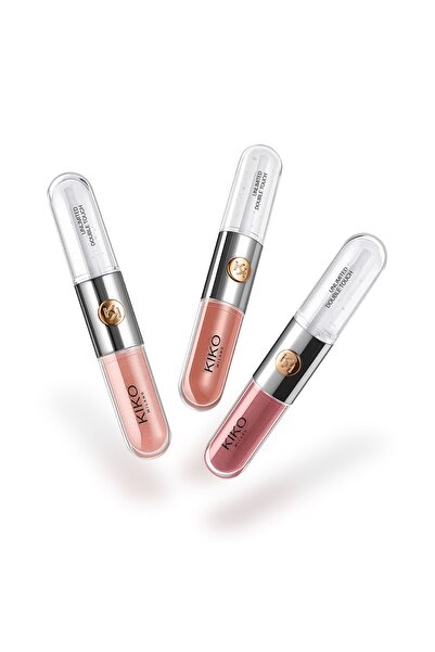 Kiko Set de buze Unlimited Double Touch - Nude Attitude