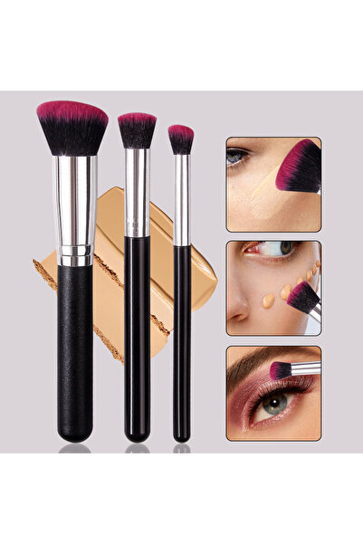 Choice5 3PCS Foundation Concealer Brush, Premium Contour Blusher Brushes, Fla...