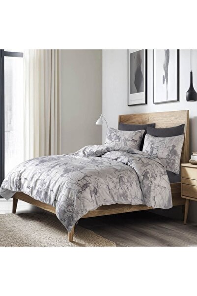 Bahar Tekstil 100% βαμβακερά σεντόνια ranforce, Bahar Home, γκρι Pedra με αφη...