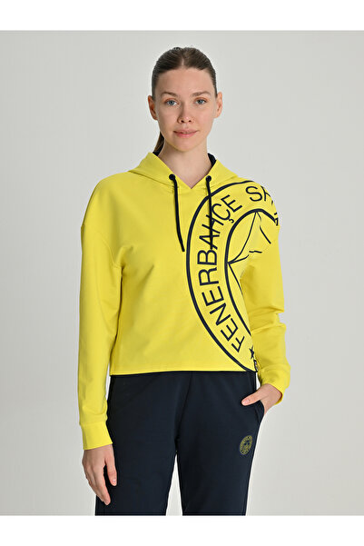 Fenerium KADIN TRIBUN TEK RENK LOGOLU SWEAT