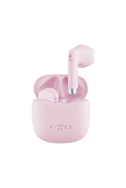 FIXED Căști wireless Bluetooth 5.3 True Wireless cu microfon cu control tactil, roz