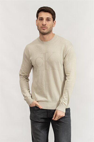 Calvin Klein Ck Intarsia Mix Stitch Sweater