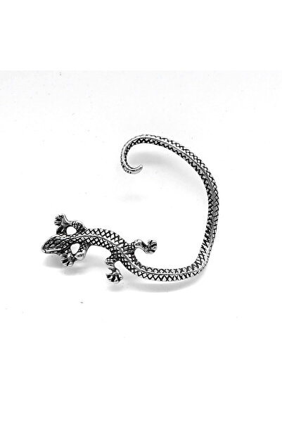 Viking Ear Cuff Lizard Design Nail Model S+ Quality 316L Stainless Steel Non-Tarnish Earring Single Piece