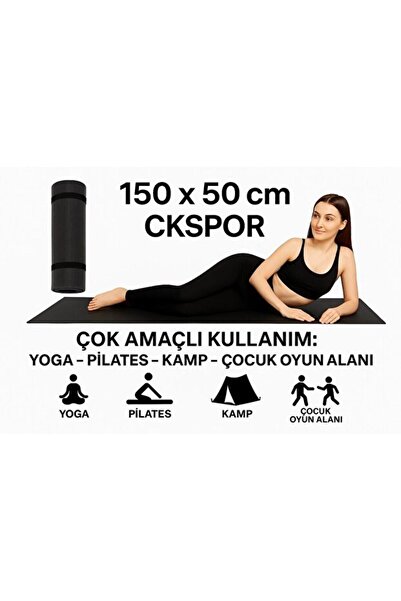 Genel Markalar 6MM Siyah Pilates Matı – Spor, Yoga ve Egzersiz Matı