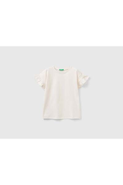 United Colors of Benetton Girls Ruffled Short-Sleeve T-Shirt