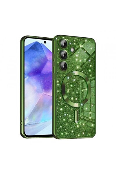 Stef's Cat Husă MagSafe pentru Samsung Galaxy A55 5G A556, sclipici de lux, v...