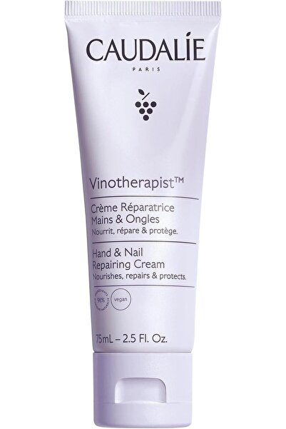 Caudalie كريم لليدين والأظافر من فينوثيرابيست بزبدة الشيا وزيت بذور العنب، نب...