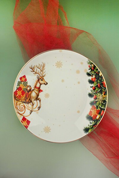 Bursa Porselen Dekor Christmas Gifts Gold Gilded Porcelain Salad Bowl