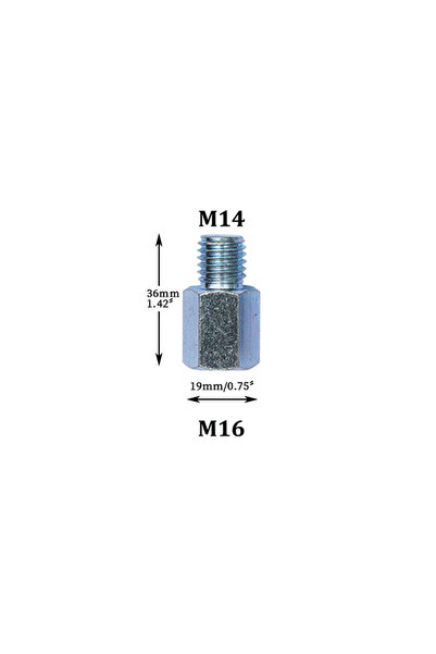 Choice6 M16 change M14 Adapter Different Thread Diamond Core Bits Drill Grind...