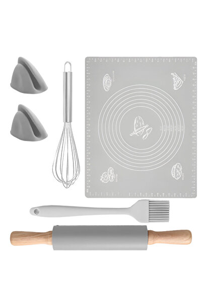 zola Set accesorii bucătărie, folie, rolă hârtie, ustensile bucătărie, mănuși de cuptor, silicon 40x50 cm