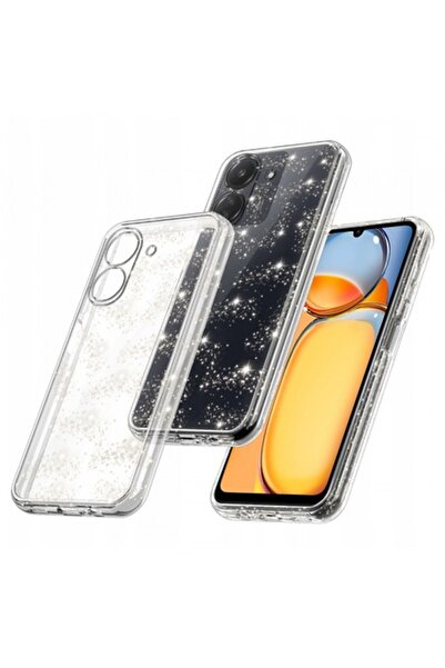Stef's Cat Case for Xiaomi Poco C65 / Redmi 13C, SparkleSkin, Transparent