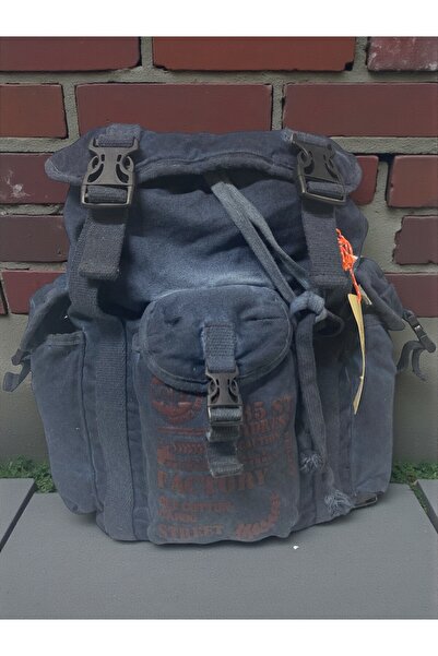 Old Cotton High Quality Single Compartment Vintage Design Unisex Backpack Daily School Trip Camping Trekking Bag Kc Octopus Bag