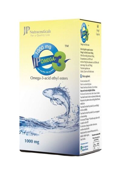 JAMJOOM PHARMA زيت السمك أوميغا 3 من جي بي 1000 ملغ - تركيبة عالية من حمض الإ...