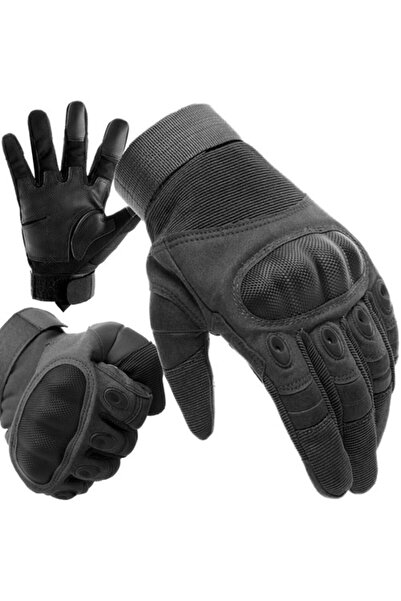 zola Tactical anti-cutting gloves, Velcro cuff, contoured inserts, anti-slip, black, size L