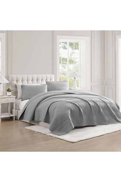 TNC طقم لحاف كينج منقوش عالي الجودة بتصميم عصري مكون من 3 قطع