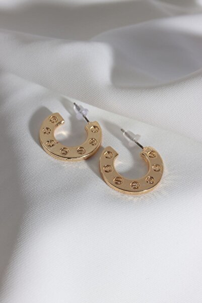 LA PERRY ACCESSORIES Vintage Gold Hoop Earrings