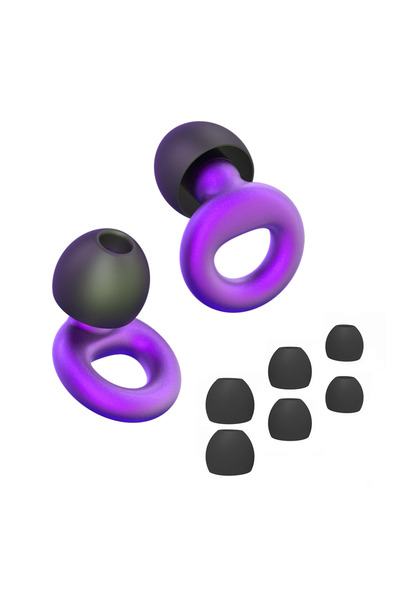 Choice Metal Purple HUAK 8 Ear Tips in XS/S/M/L Quiet Ear Plugs for Noise Reduction – Super Soft, Reusable