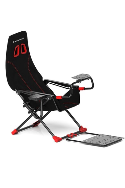FlashHawk Foldable Steering Wheel Stand Gaming Seat for Logitech G920/G25/G27/G29 Thrustmaster