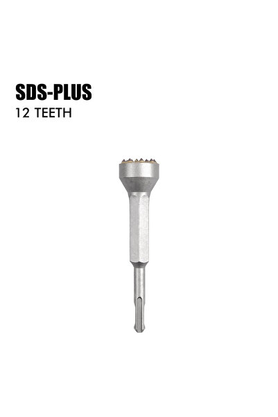 Choice أداة جلبة SDS Plus 12 T 1 قطعة ذات رؤوس سداسية مستديرة ومربعة ورأس مطرقة وطرف جلبة خرسانية