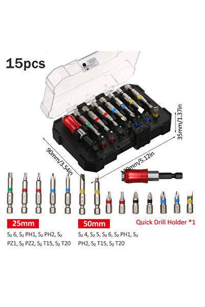 Choice1 15pcs 15/20/45PCS Drill Bit Set Screwdriver Bit Set Impact Driver Bit...