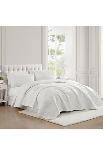 TNC 3-Piece Modern Style Premium Quality Embossed King Quilt Set