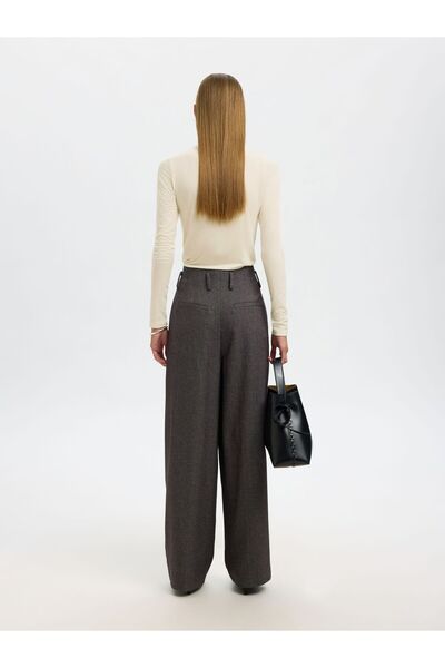 SELECTED Oberteil mit langen Ärmeln High Neck