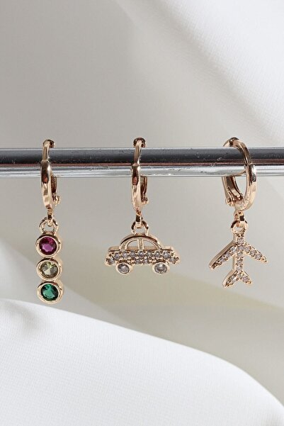 LA PERRY ACCESSORIES Vip Collection 3-Piece Gold Hoop Earrings