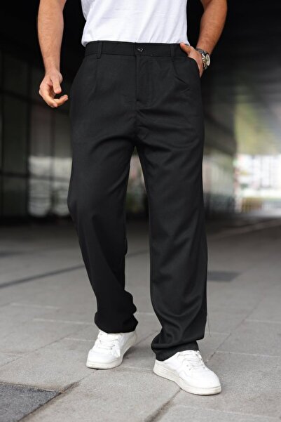 EyesOf Men's Elastic Waist Baggy Pants