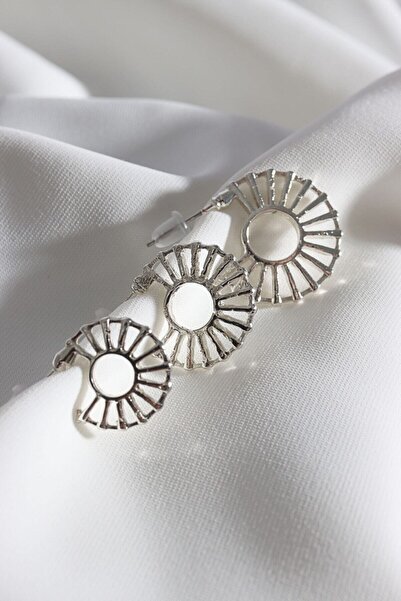 LA PERRY ACCESSORIES Women's 3-Piece Silver Hoop Earring Set