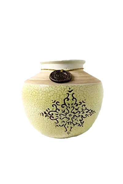 OEM Ceramic vase, light beige, 24x28x13 cm