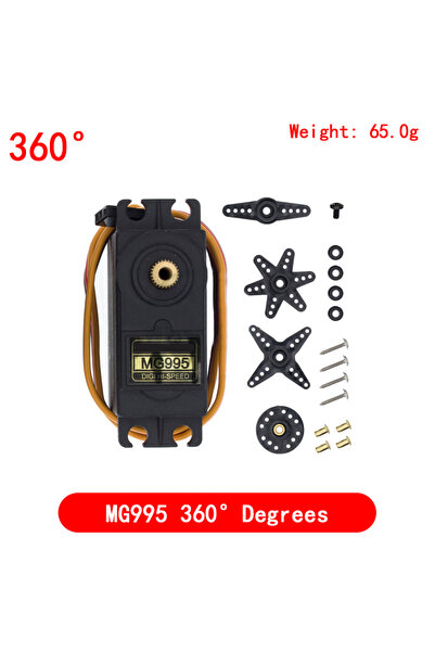 Choice3 محرك سيرفو MG995R بزاوية 360 درجة، متوافق مع SG90 وSG02R وMG90S وMG99...