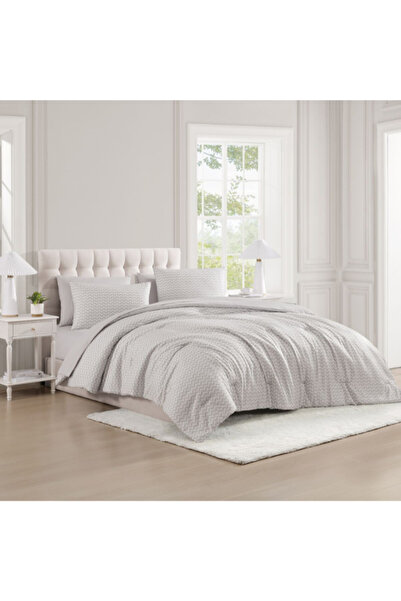 TNC 7-Piece Premium Quality Pine Zigzag King Comforter Set