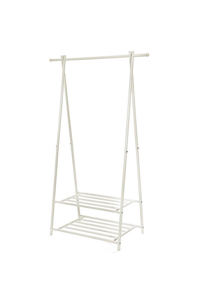 SONGMICS Ράφι ρούχων, με ράφι αποθήκευσης 2 επιπέδων, μεταλλικό σκελετό, 88x4...