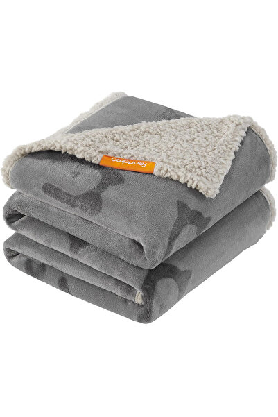 feandrea Pătură impermeabilă pentru câini XL, reversibilă cu fleece Sherpa și...