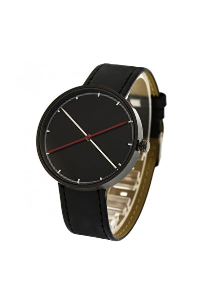 Curren C195 Unisex casual elegant watch, leather strap, black