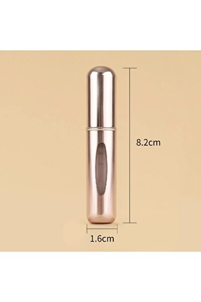 Choice3 زجاجة عطر معدنية وردية سعة 5 مل، موزع قاع الزجاجة، مضخة ذاتية، قابلة ...