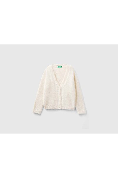 United Colors of Benetton Girls Button-Front Long-Sleeve Cardigan