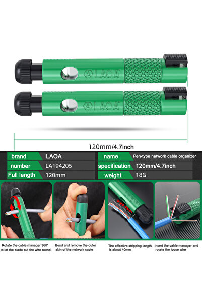 Choice 2PCLA194205 LAOA Professional pen-type network cable straightener, super five, six or seven types of