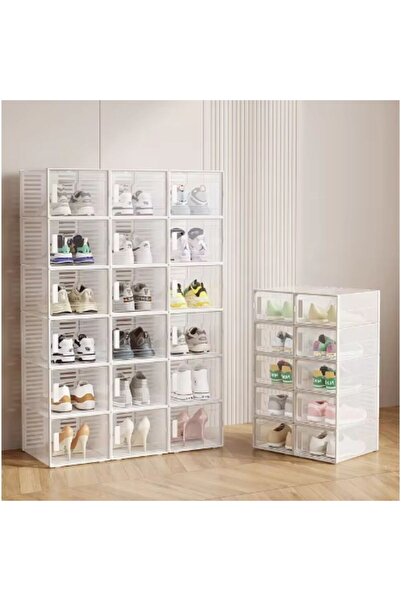 OEM Shoe boxes, set of 6 organizers, durable ABS structure, 31 x 21.5 x 12.5 cm