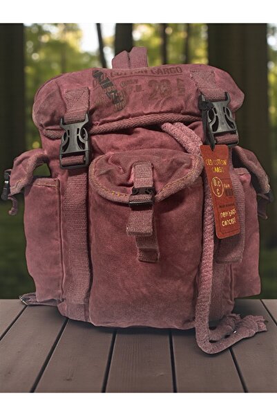 Old Cotton High Quality Single Compartment Vintage Design Unisex Backpack Daily School Trip Camping Trekking Bag Kc Octopus Bag