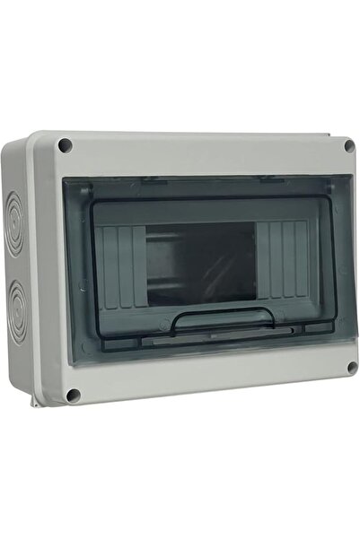Raco MCB Distribution Box - 8-Way IP65 Waterproof Circuit Breaker Box with Transparent ABS Cover