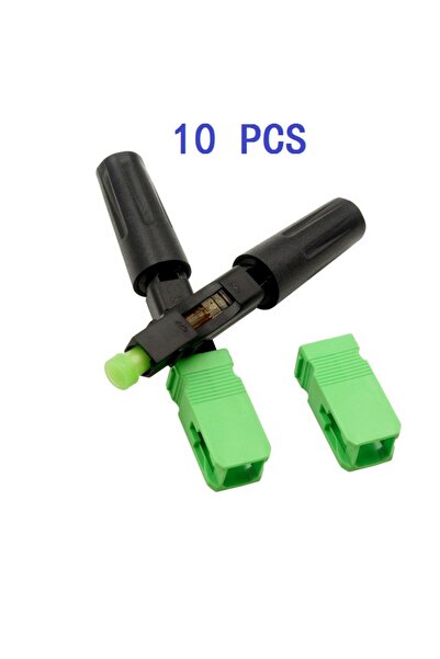 Choice 10pcs SC APC B Fiber Optic Fast Connector FTTH SC APC Single Mode Fiber Optic Adapter SC UPC FTTH SC