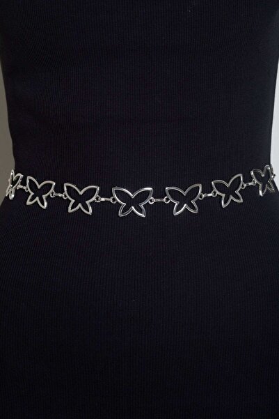 mica حزام نسائي مزين بالفراشات