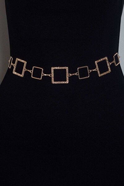mica حزام مربع ذهبي
