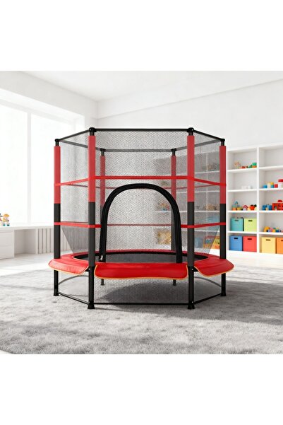 Topone1Topone1 Trampoline, equipped with safety net, spring pads, sturdy steel frame structure, and built-in zipper